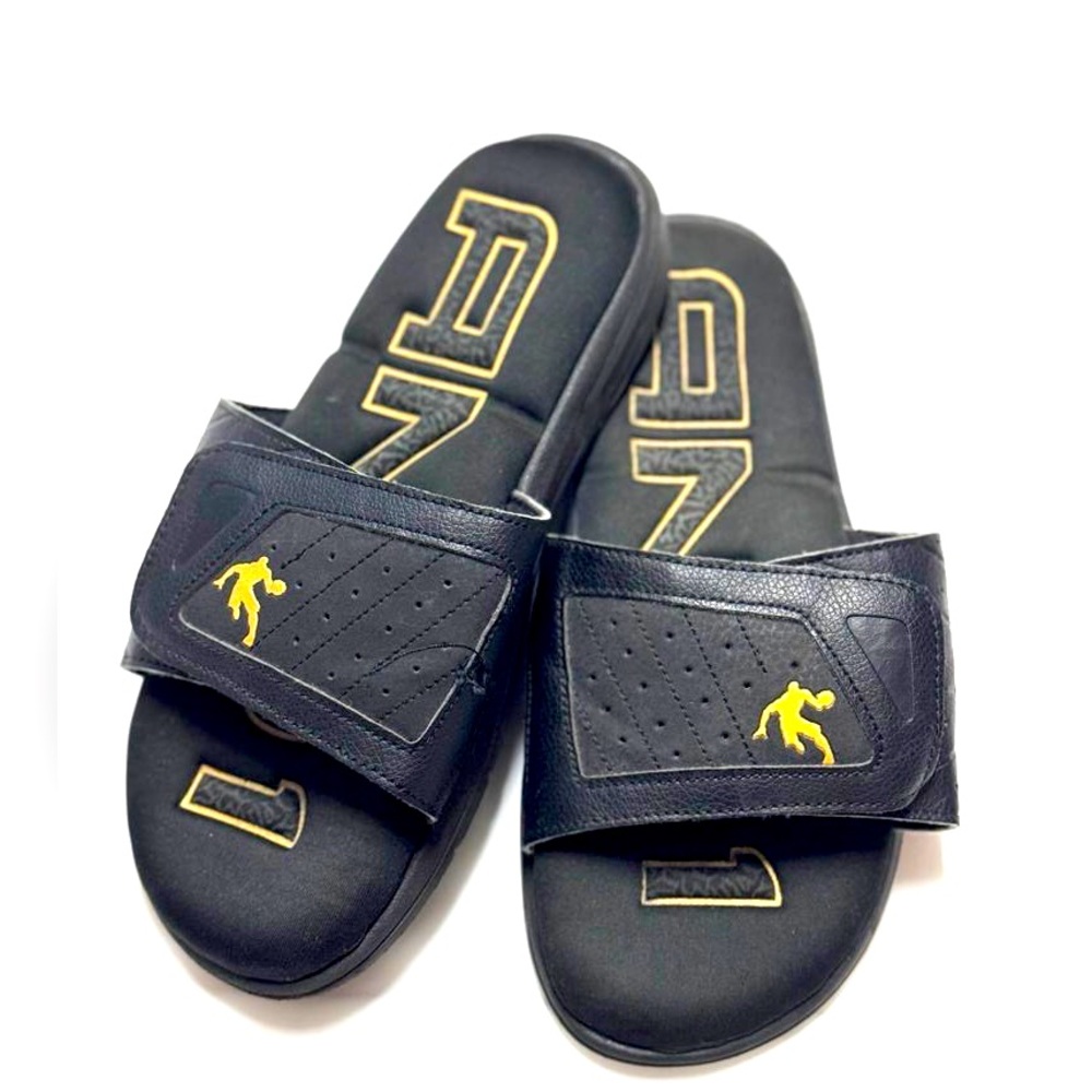 AND‎ SHAQ Black Slippers